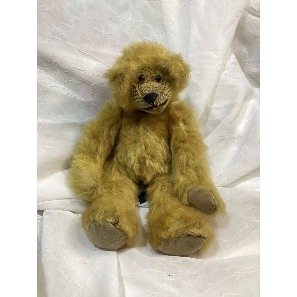 Judy Senk Designed Plush Bear Colby 1996 Antique Mohair Style Posable Weighted